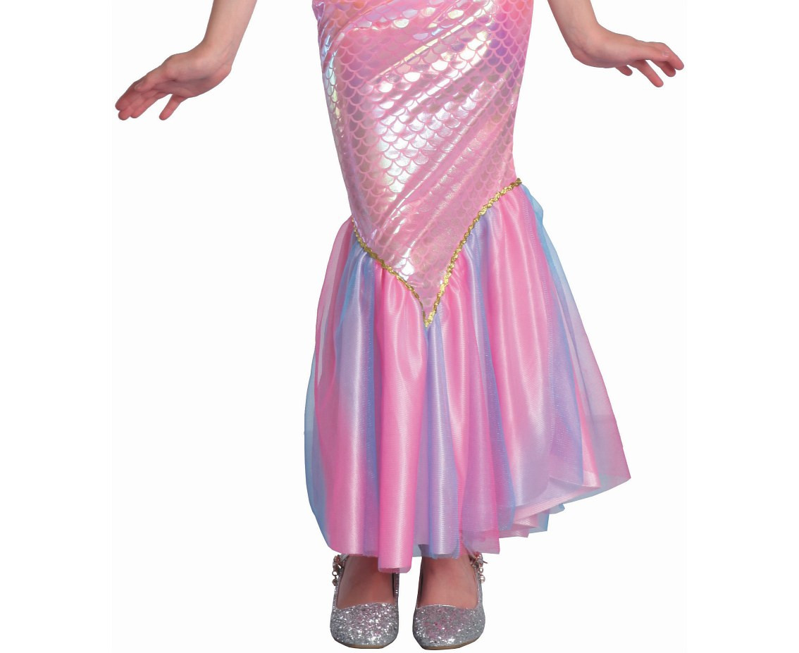 Role play-set for kids Pink Mermaid (dress, tiara), size 110/120 cm